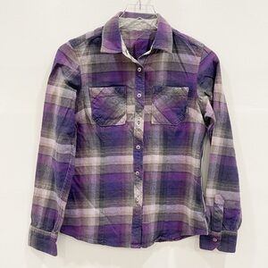 Columbia Simply Put Flannel Shirt Button Up Purple